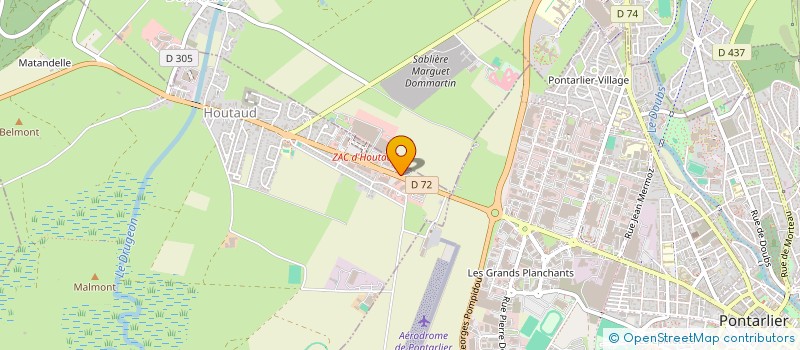 localisation de l'entreprise CENTRE CONTROLE EXPERTISE AUTOMOBILE à HOUTAUD