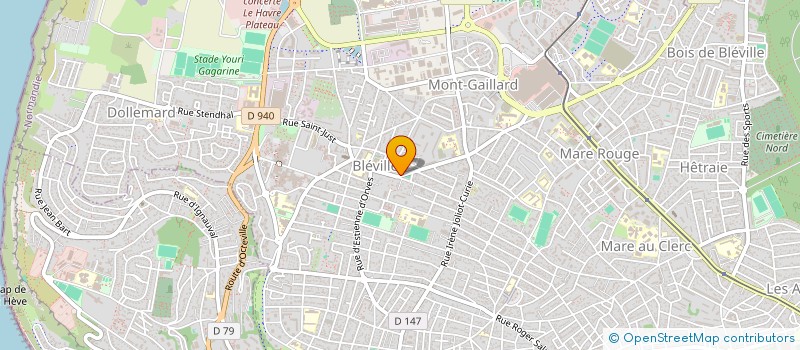 localisation de l'entreprise CENTRE CONTROLE MARTIAL HAUGUEL à LE HAVRE