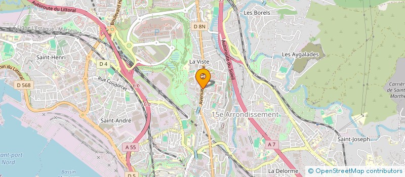 localisation de l'entreprise CENTRE CONTROLE TECHNIQUE AUTO NORD à MARSEILLE