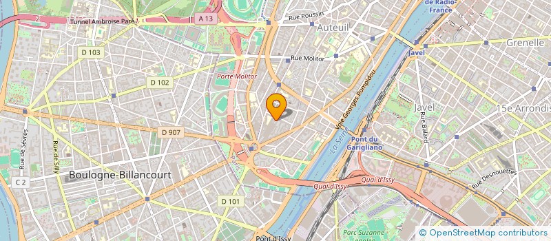 localisation de l'entreprise CENTRE CONTROLE TECHNIQUE AUTOMOBILE à PARIS