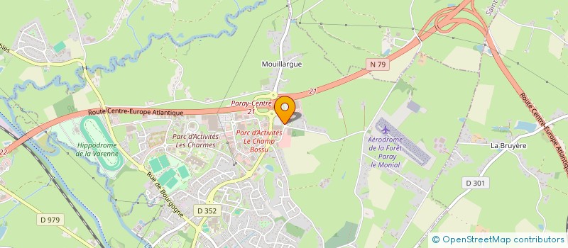 localisation de l'entreprise CENTRE CONTROLE TECHNIQUE BOURGOGNE SUD à PARAY-LE-MONIAL