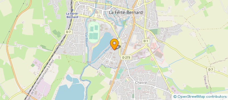 localisation de l'entreprise CENTRE CONTROLE TECHNIQUE FERTOIS à LA FERTE-BERNARD