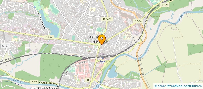 localisation de l'entreprise CENTRE CONTROLE TECHNIQUE SECURITE AUTO à SAINT-PAUL-LES-DAX
