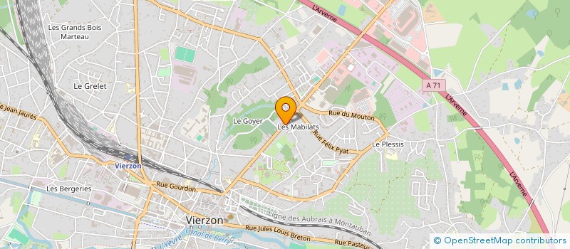 localisation de l'entreprise CENTRE CONTROLE TECHNIQUE VIERZONNAIS à VIERZON