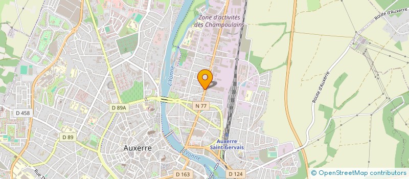 localisation de l'entreprise CENTRE CONTROLES TECHNIQUES DE L YONNE à AUXERRE