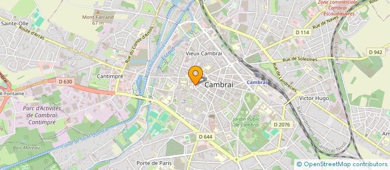 localisation de l'entreprise CENTRE COOPERATION CULTURELLE ET SOCIALE  CAMBRAI