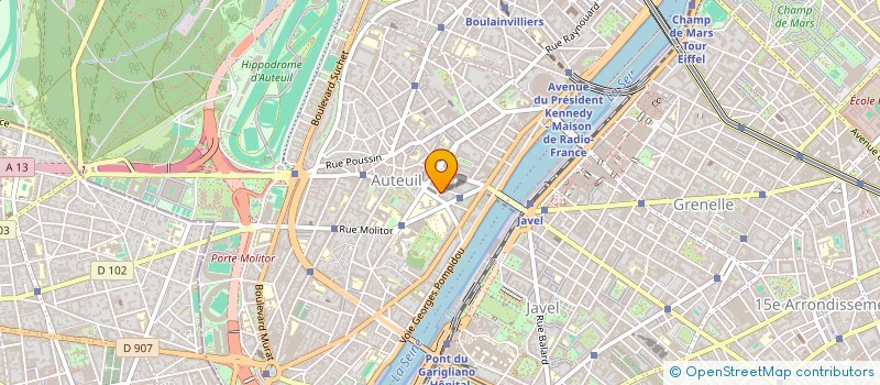localisation de l'entreprise CENTRE COROT - ENTRAIDE D'AUTEUIL à PARIS