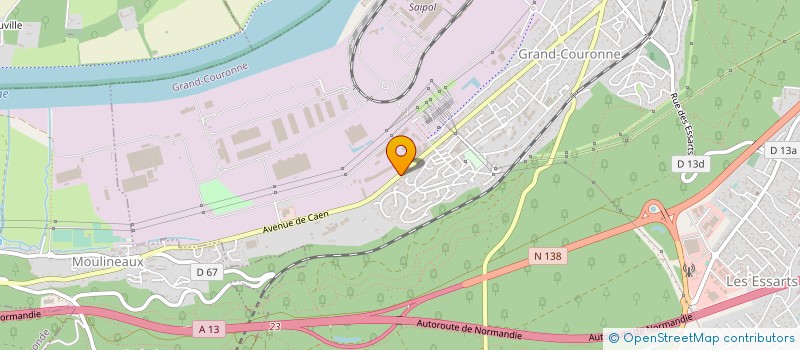 localisation de l'entreprise CENTRE COURONNAIS DE MAINTENANCE  GRAND-COURONNE