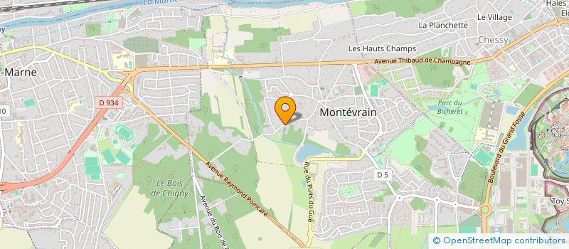 localisation de l'entreprise CENTRE CREATION CULTURELLE  MONTEVRAIN