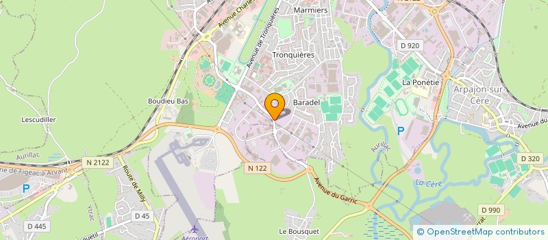 localisation de l'entreprise CENTRE CUISINES à AURILLAC