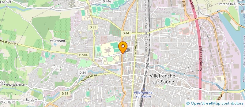 localisation de l'entreprise CENTRE CULTURE ET LOISIRS à VILLEFRANCHE-SUR-SAONE