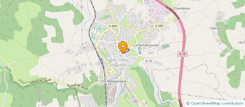 localisation de l'entreprise CENTRE CULTURE ET LOISIRS à SAINT-CHELY-D'APCHER