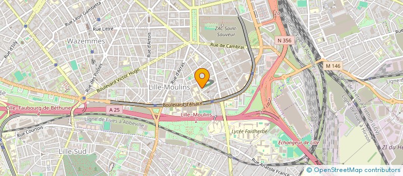 localisation de l'entreprise CENTRE CULTUREL ALEVI DE LILLE (CCAL) à LILLE