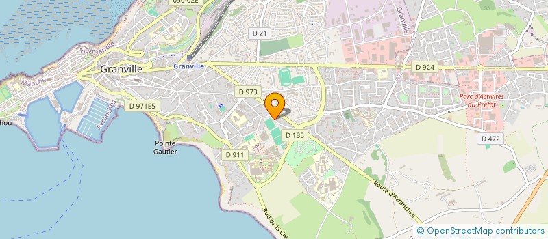 localisation de l'entreprise CENTRE CULTUREL ALPHATEL  GRANVILLE