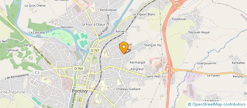 localisation de l'entreprise CENTRE CULTUREL ARABO ISLAMIQUE  PONTIVY