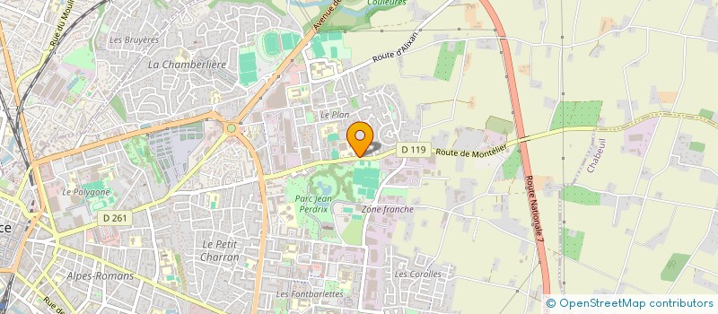 localisation de l'entreprise CENTRE CULTUREL BOUDDHIQUE  VALENCE