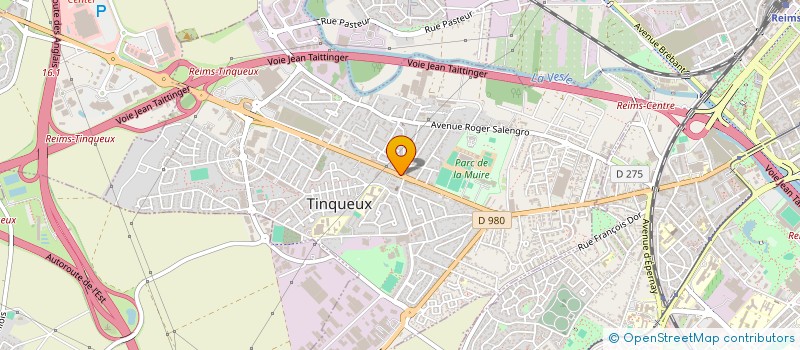 localisation de l'entreprise CENTRE CULTUREL, CENTRE DE CREATIONS POUR L'ENFANCE  TINQUEUX