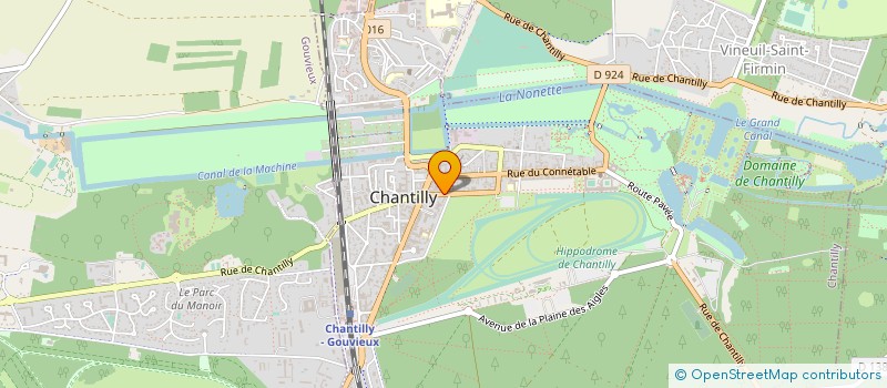 localisation de l'entreprise CENTRE CULTUREL CHANTILLY MARGUERITE  CHANTILLY