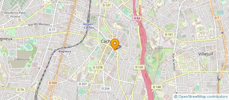 localisation de l'entreprise CENTRE CULTUREL COMMUNAL CACHAN  CACHAN