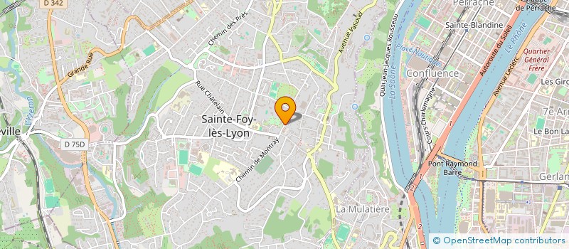 localisation de l'entreprise CENTRE CULTUREL COMMUNAL FIDESIEN  SAINTE-FOY-LES-LYON