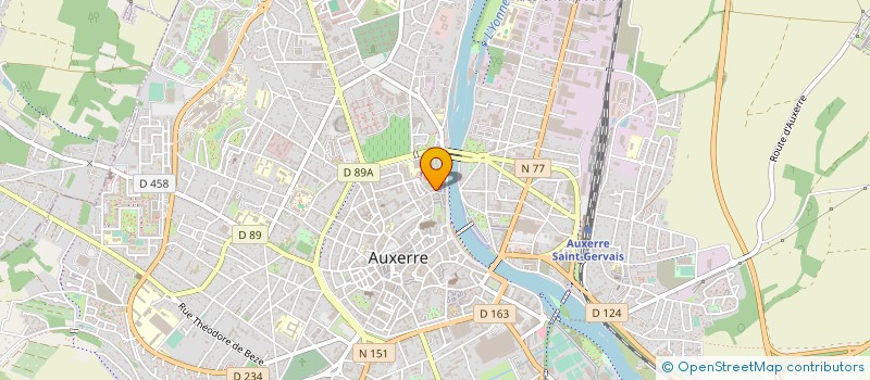 localisation de l'entreprise CENTRE CULTUREL D'ESPERANTO DE L'YONNE à AUXERRE