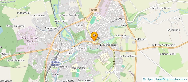 localisation de l'entreprise CENTRE CULTUREL DE CHATEAU RENAULT  CHATEAU-RENAULT