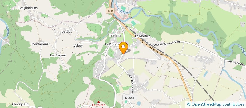 localisation de l'entreprise CENTRE CULTUREL DE GOUTELAS  MARCOUX