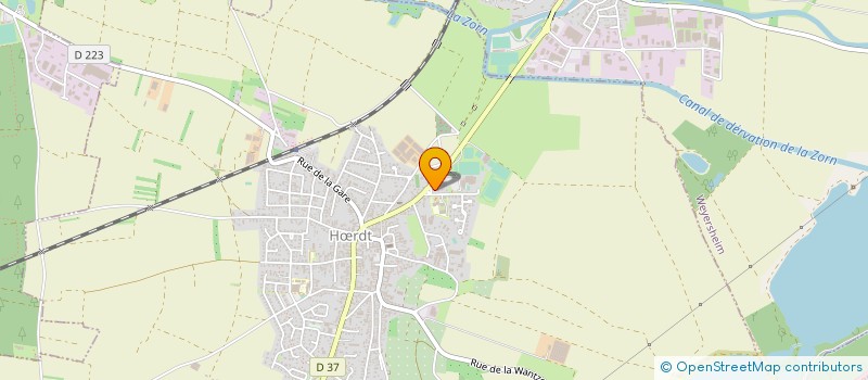 localisation de l'entreprise CENTRE CULTUREL DE HOERDT  HRDT