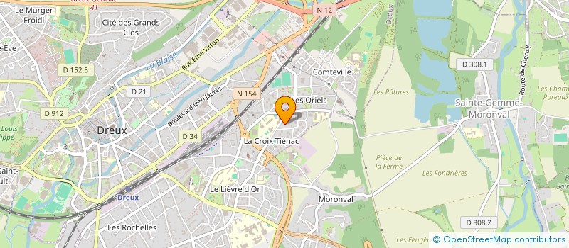 localisation de l'entreprise CENTRE CULTUREL DES ALEVIS D'EURE ET LOIR à DREUX