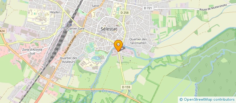 localisation de l'entreprise CENTRE CULTUREL DES ALEVIS DE SELESTAT  SELESTAT