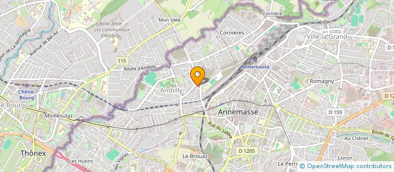 localisation de l'entreprise CENTRE CULTUREL DES MUSULMANS D'ANNEMASSE  AMBILLY