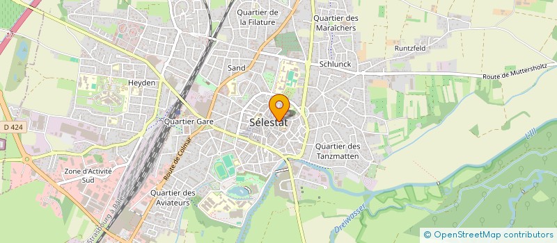 localisation de l'entreprise CENTRE CULTUREL ET RECHERCHE D'EDUCATION PHYSIQUE ET SPORTIVE  SELESTAT