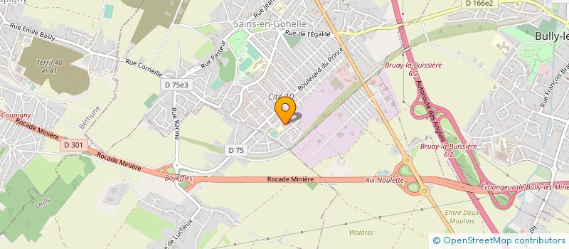 localisation de l'entreprise CENTRE CULTUREL ET SOCIAL SOLEDAD  SAINS-EN-GOHELLE