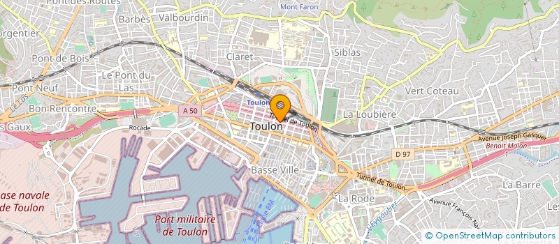 localisation de l'entreprise CENTRE CULTUREL ET SPIRITUEL MARISTE  TOULON