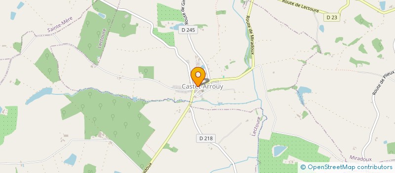 localisation de l'entreprise CENTRE CULTUREL ET SPORTIF DE CASTET-ARROUY  CASTET-ARROUY