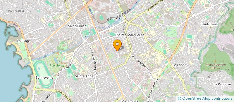 localisation de l'entreprise CENTRE CULTUREL ET SPORTIF PARC SEVIGNE à MARSEILLE