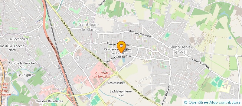 localisation de l'entreprise CENTRE CULTUREL INFORMATIQUE ET INTERNET à SAINT-DENIS-EN-VAL