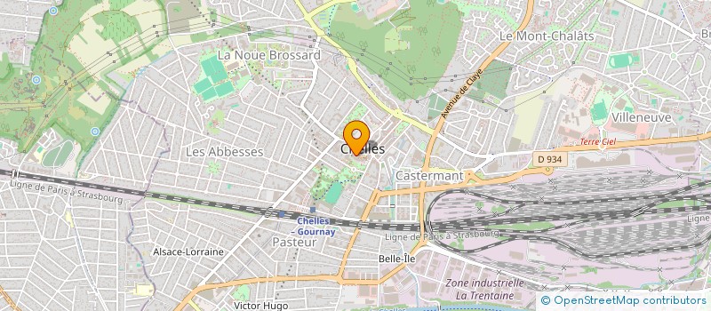 localisation de l'entreprise CENTRE CULTUREL INTERNATIONAL DE PARIS - CCIP  CHELLES