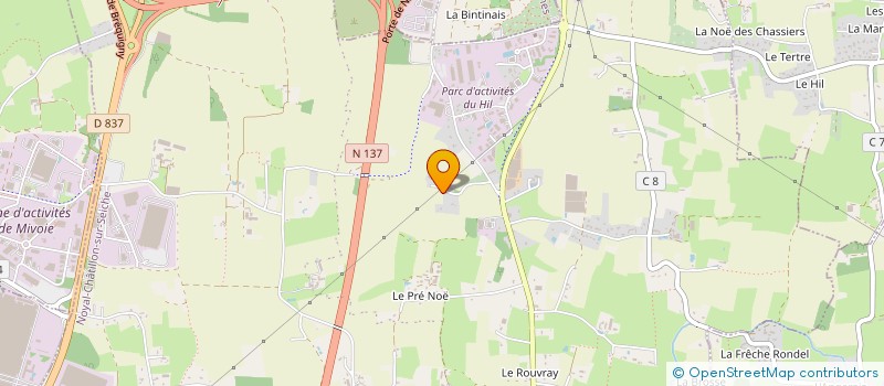 localisation de l'entreprise CENTRE CULTUREL ISLAMIQUE DE FORMATION ASSALAM  NOYAL-CHATILLON-SUR-SEICHE