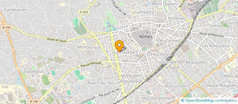 localisation de l'entreprise CENTRE CULTUREL LES GUITARES FLAMENCO  NIMES