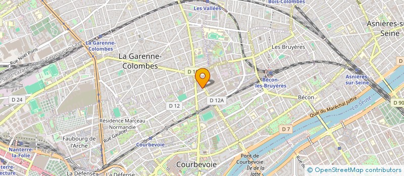 localisation de l'entreprise CENTRE CULTUREL LUMIERE à COURBEVOIE