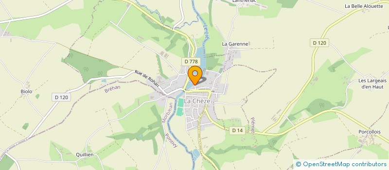 localisation de l'entreprise CENTRE CULTUREL METIERS BRETAGNE à LA CHEZE