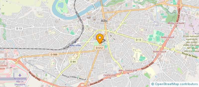 localisation de l'entreprise CENTRE CULTUREL OCCITAN DE L'ALBIGEOIS à ALBI