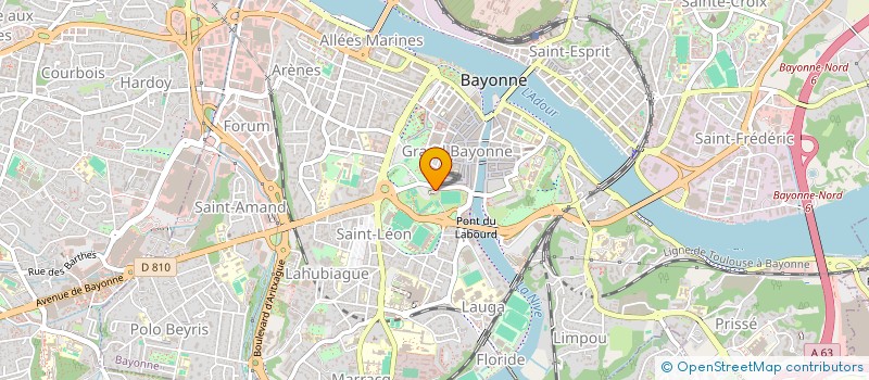 localisation de l'entreprise CENTRE CULTUREL RECREATIF ESPAGNOL à BAYONNE