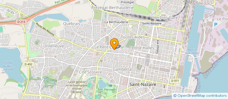 localisation de l'entreprise CENTRE CULTUREL SAINT-NAZAIRE ESPERANTO - S.A.T. à SAINT-NAZAIRE