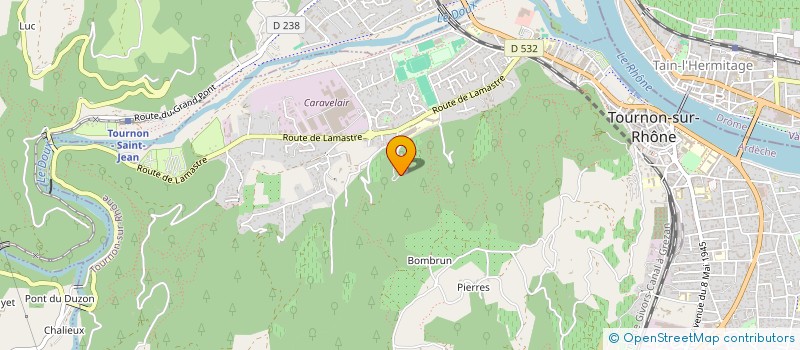 localisation de l'entreprise CENTRE CULTUREL SANGHAPADIPA à TOURNON-SUR-RHONE