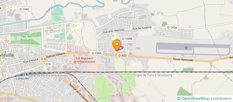 localisation de l'entreprise CENTRE CULTUREL TURC DE LUNEVILLE  CHANTEHEUX