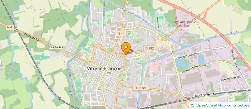 localisation de l'entreprise CENTRE CULTUREL VITRY  VITRY-LE-FRANCOIS