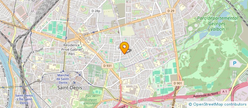 localisation de l'entreprise CENTRE D'ACCES POUR LES DROITS DE L'HOMME               (ACHR)  SAINT-DENIS