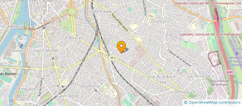 localisation de l'entreprise CENTRE D'ACCUEIL D'ENFANTS DE TOULOUSE à TOULOUSE